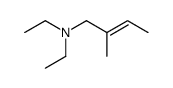 N,N-diethyl-2-methylbut-2-en-1-amine结构式