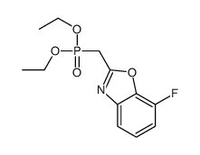 2-(diethoxyphosphorylmethyl)-7-fluoro-1,3-benzoxazole结构式