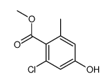 methyl 2-chloro-4-hydroxy-6-methylbenzoate结构式