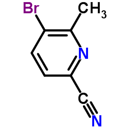 5-Bromo-6-methyl-2-pyridinecarbonitrile Structure