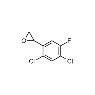 2-(2,4-二氯-5-氟苯基)环氧乙烷结构式