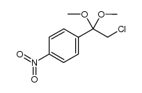 α-chloro-4-nitroacetophenone dimethyl acetal Structure