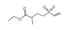 ethyl α-methyl-γ-(vinylsulfonyl)butyrate Structure