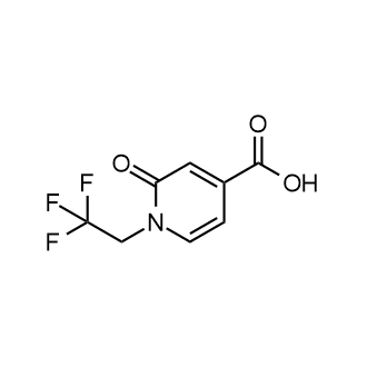 2-Oxo-1-(2,2,2-trifluoroethyl)-1,2-dihydropyridine-4-carboxylic acid Structure
