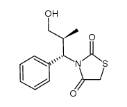 3-[(1S,2S)-3-hydroxy-2-methyl-1-phenylpropyl]thiazolidine-2,4-dione结构式