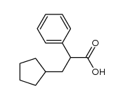 3-cyclopentyl-2-phenylpropionic acid结构式