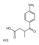 4-(4-Aminophenyl)-3-methyl-4-oxobutanoic acid hydrochloride structure