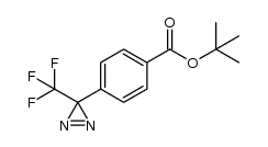 4-[3-(trifluoromethyl)-3H-diazirin-3-yl]benzoic acid tert-butyl ester Structure