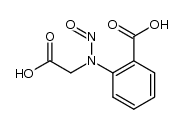 N-carboxymethyl-N-nitroso-anthranilic acid Structure