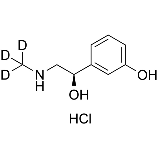 Phenylephrine-d3 hydrochloride结构式