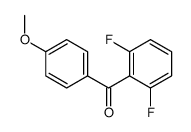 (2,6-difluorophenyl)-(4-methoxyphenyl)methanone结构式