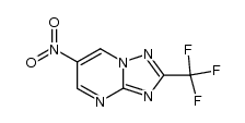 2-Trifluoromethyl-6-nitro-1,2,4-triazolo-[1.5-a]pyrimidine结构式