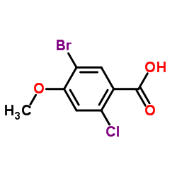 5-Bromo-2-chloro-4-methoxybenzoic acid Structure