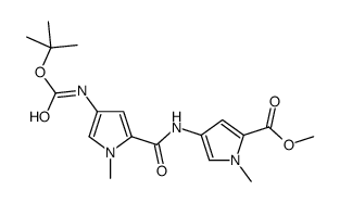 methyl 1-methyl-4-[[1-methyl-4-[(2-methylpropan-2-yl)oxycarbonylamino]pyrrole-2-carbonyl]amino]pyrrole-2-carboxylate结构式
