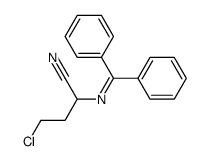 4-chloro-2-((dihenylmethylene)amino)butyronitrile结构式