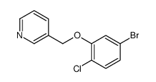 3-(5-溴-2-氯苯氧基)甲基吡啶结构式