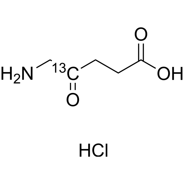5-氨基乙酰丙酸盐酸盐-4-13C结构式