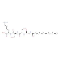 myristoyl-glycyl-seryl-seryl-lysine结构式