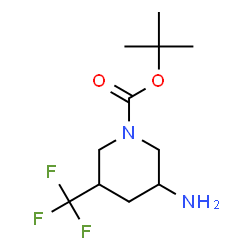Tert-butyl 3-amino-5-(trifluoromethyl)piperidine-1-carboxylate Structure
