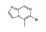 6-溴-5-甲基咪唑并[1,2-A]吡嗪结构式