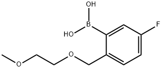 5-氟-2-((2-甲氧基乙氧基)甲基)苯基硼酸结构式