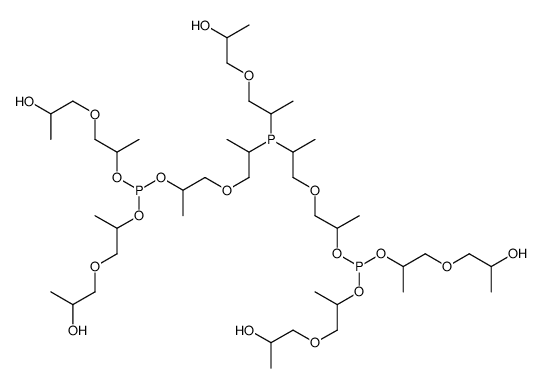 Tetrakis[1-(2-hydroxypropoxy)-2-propanyl] {[1-(2-hydroxypropoxy)- 2-propanyl]phosphinediyl}bis(2,1-propanediyloxy-1,2-propanediyl) bis(phosphite) Structure