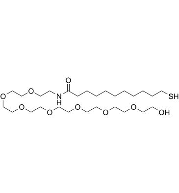 Thiol-C10-amide-PEG8结构式