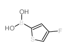 (4-氟噻吩-2-基)硼酸结构式