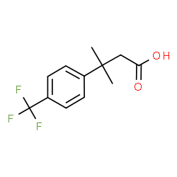 3-Methyl-3-[4-(trifluoromethyl)phenyl]butanoic acid结构式
