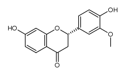 4',7-dihydroxy-3'-methoxyflavanone结构式