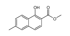 methyl 1-hydroxy-6-methyl-2-naphthoate结构式