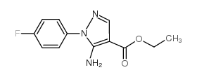 5-氨基-1-(4-氟苯)吡唑-4-羧酸乙酯结构式
