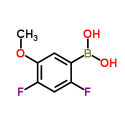 2,4-Difluoro-5-methoxyphenylboronic acid Structure