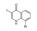 8-Bromo-3-iodo-4-quinolinol结构式