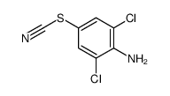 4-Amino-3,5-dichlorophenyl thiocyanate结构式