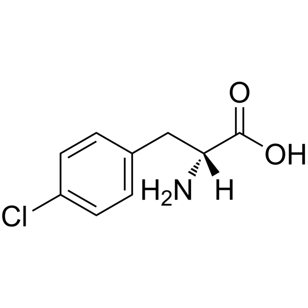 D-4-氯苯丙氨酸结构式