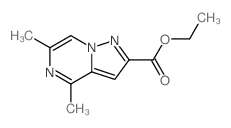 4,6-二甲基吡唑并[1,5-a]吡嗪-2-羧酸乙酯结构式