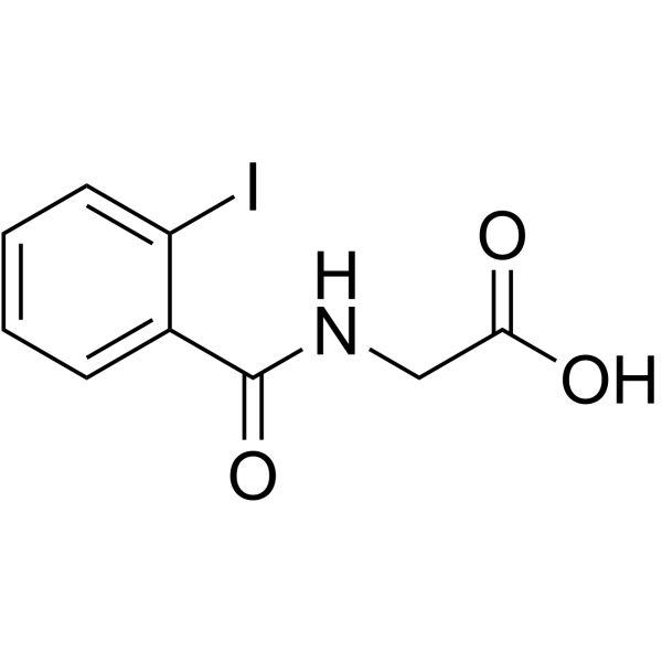 2'-碘马尿酸结构式