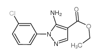 5-氨基-1-(3-氯苯基)-1H-吡唑-4-羧酸乙酯结构式