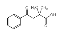 2,2-dimethyl-4-oxo-4-phenylbutanoic acid结构式