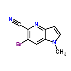 6-Bromo-1-methyl-1H-pyrrolo[3,2-b]pyridine-5-carbonitrile Structure