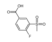 3-甲砜基-4-氟苯甲酸结构式