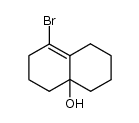 bicyclo[4.4.0]-5-bromo-5(6)-decen-1-ol Structure