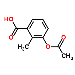 2-Methyl-3-acetoxybenzoic acid Structure