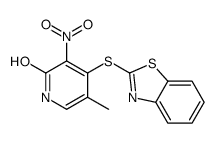 4-(1,3-benzothiazol-2-ylsulfanyl)-5-methyl-3-nitro-1H-pyridin-2-one结构式