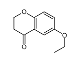 6-乙氧基-2,3-二氢-4H-1-苯并吡喃-4-酮结构式