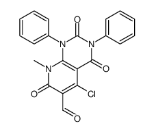 5-chloro-8-methyl-2,4,7-trioxo-1,3-diphenylpyrido[2,3-d]pyrimidine-6-carbaldehyde Structure