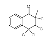 2,3,4,4-tetrachloro-2-methyl-3,4-dihydro-2H-naphthalen-1-one结构式