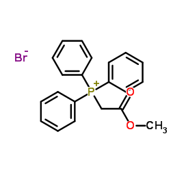 (2-Methoxy-2-oxoethyl)triphenylphosphonium bromide structure