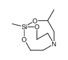 3,5-dimethyl-4,6,11-trioxa-1-aza-5-silabicyclo[3.3.3]undecane结构式